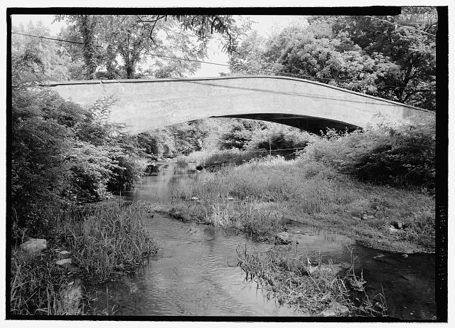 2. EAST ELEVATION, LOOKING NW. - Morris Run Bridge,...