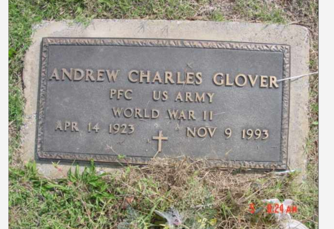 Andrew Charles Glover Gravestone