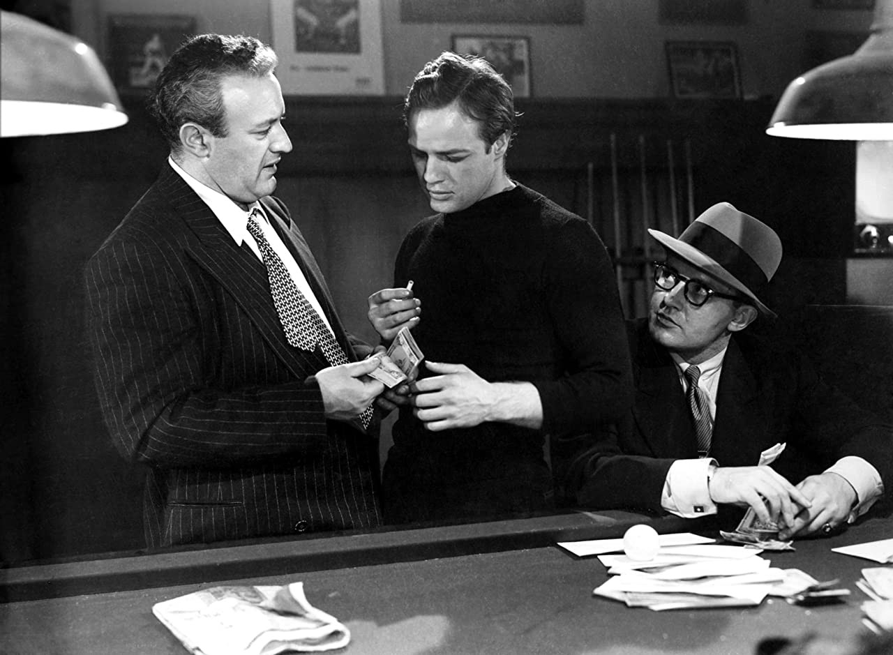 Lee J. Cobb and  Marlon Brando