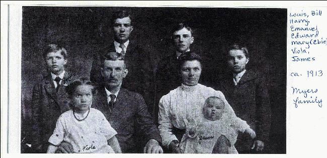 Family of Edward Myers & Mary Ebie