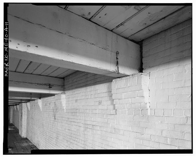 11. VIEW BASEMENT, BEAM SUPPORT, LOOKING NORTHWEST -...