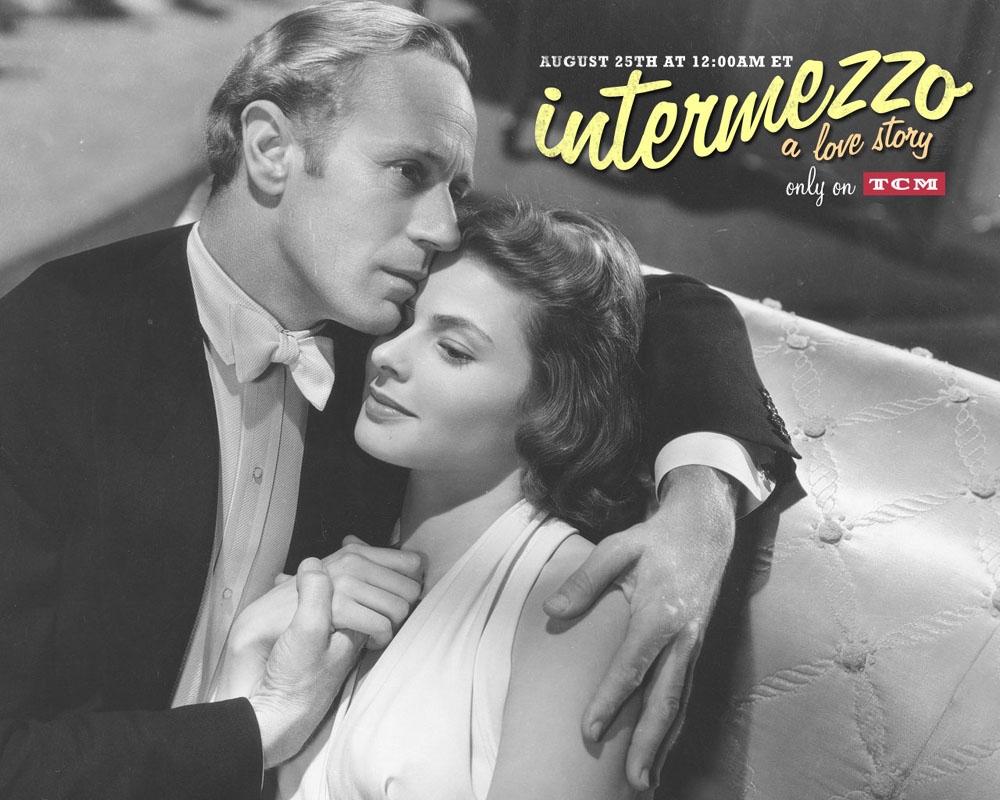 Leslie Howard and Ingrid Bergman
