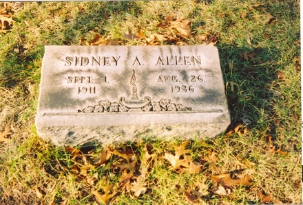 Sidney Aaron Allen gravestone