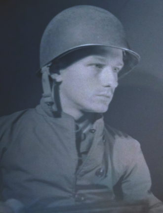 With Flak helmet - Korean War Era...
