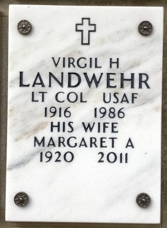 Lt Col Virgil Howard Landwehr Gravesite