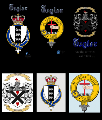 Taylor family Coat of Arms and Crests 