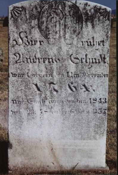 Andrew Shade Jr - gravestone