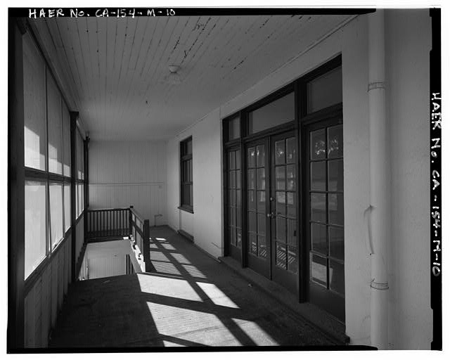 10. ENCLOSED PORCH ON SECOND STORY, SOUTH SIDE. - Chollas...