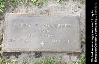 Larry Vanburger Gravesite