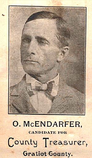O. McEndarfer - Gratiot Co. Politican