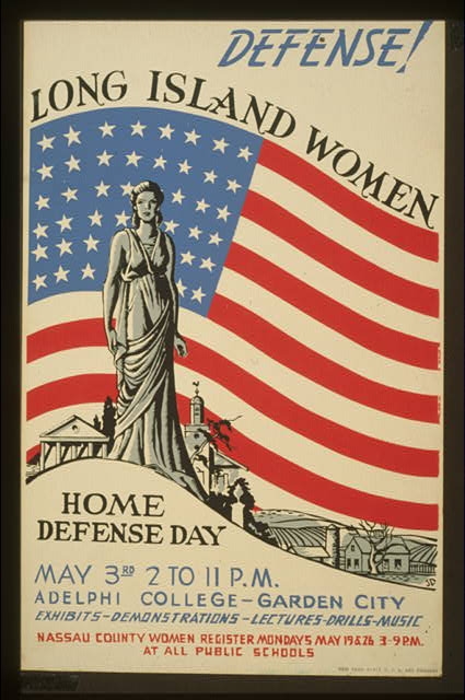 Defense! Long Island women : Home defense day : Exhibits...