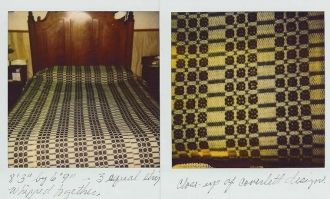 Coverlet Probably Made On The Loom At The Sheeks House Coverlet Probably Made On The Loom At The Sheeks House