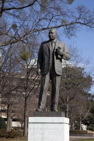 Statue of Dr. Martin Luther King, Jr., in the Kelly...