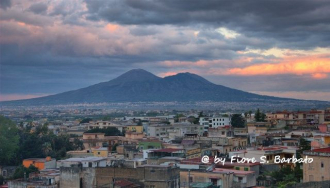 Sarno (Salerno) -View Of The Vesuvius Volcano