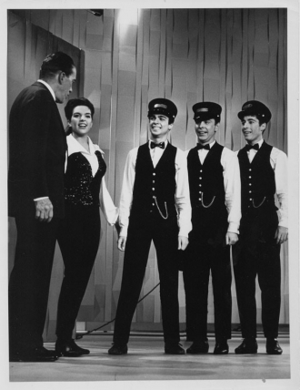 Don Emmons with Ed Sullivan and Liza Minnelli.