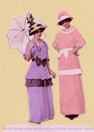 Cheatham girls model 1910 fashions
