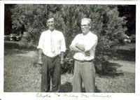 Photo from 1951 of Clyde E McDaniel b. 1897 and Marshall Michael McDaniel b.1902, d.1981 
