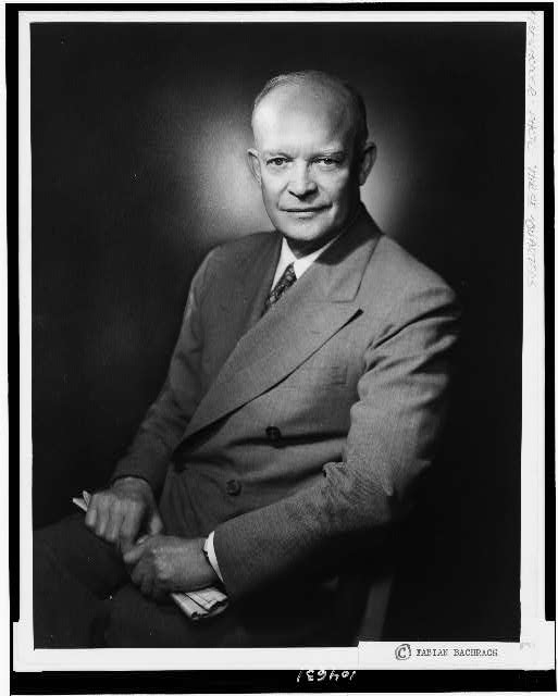 [Dwight D. Eisenhower, three-quarter length portrait,...