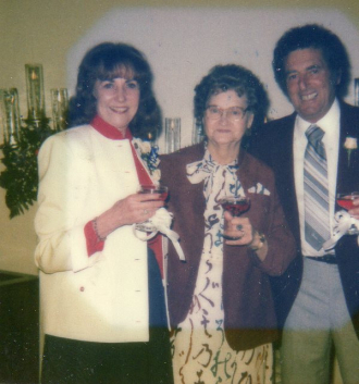 Norma Erickson, Ted Finocchiaro wedding day