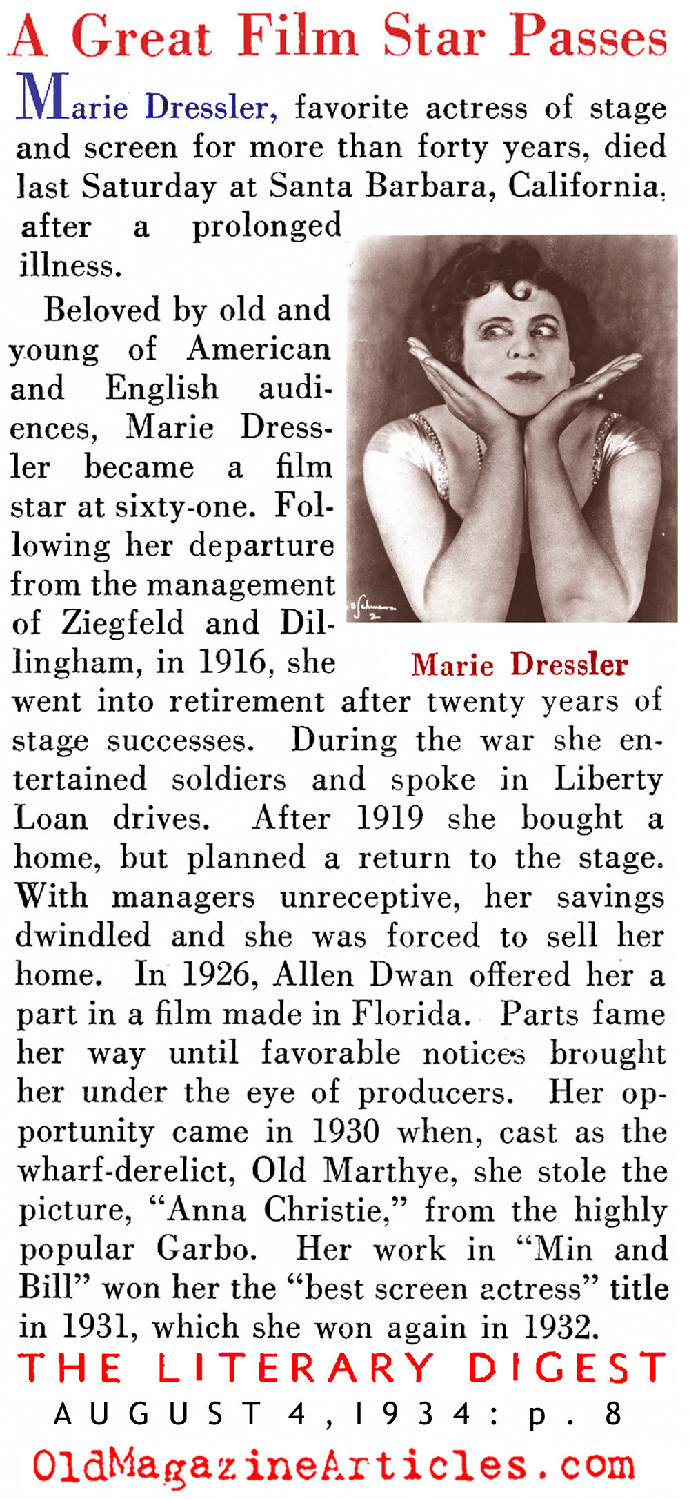 Marie Dressler