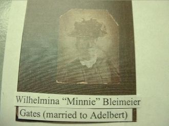 Wilhelmina 'Minnie' Bleimeier Gates