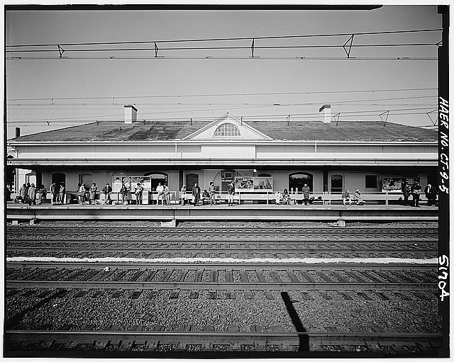 5. Trackside view of westbound station. - New York, New...