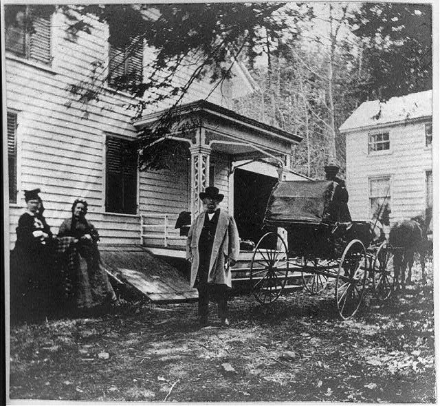Side view of the house in the woods, Chappaqua, N.Y.