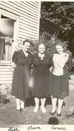 Ruth, Clara, and Grace Carr