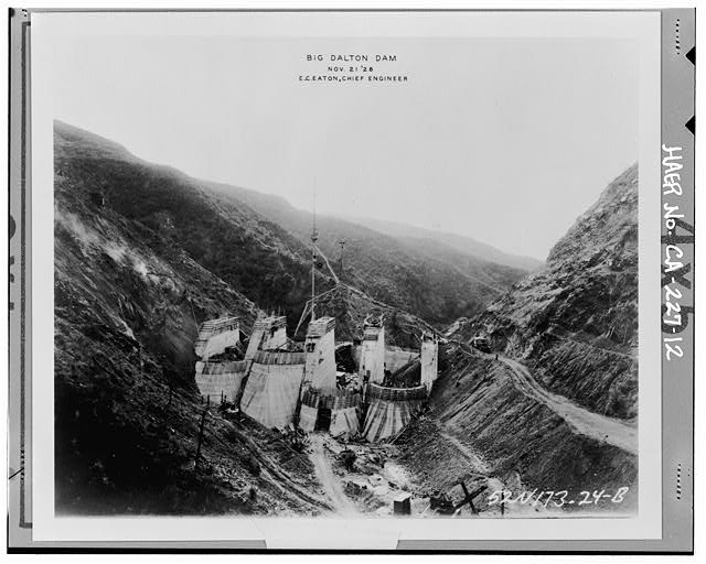 12. VIEW OF UPSTREAM ELEVATION SHOWING CONSTRUCTION OF...