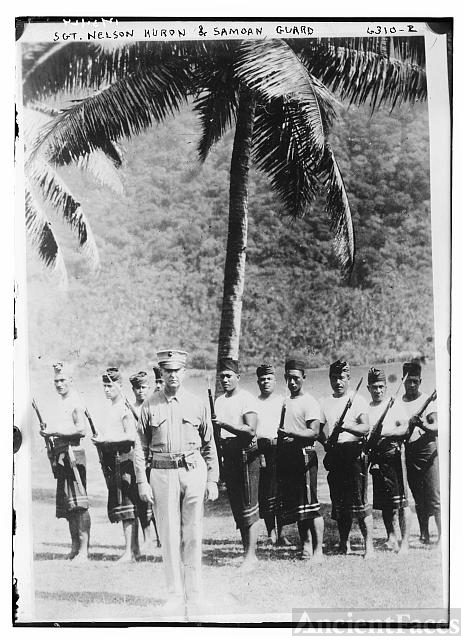 Sgt. Nelson Huron & Samoan Guard