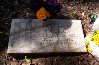 Rosalee Dauzat Bordelon (1886 - 1973) Tombstone