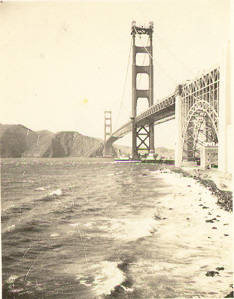 Building of Golden Gate Bridge