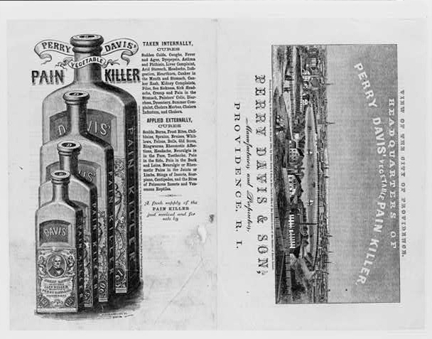 Patent medicine labels for Perry Davis & Son