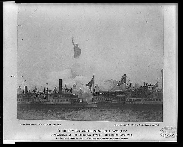 Liberty enlightening the world--Inauguration of the...