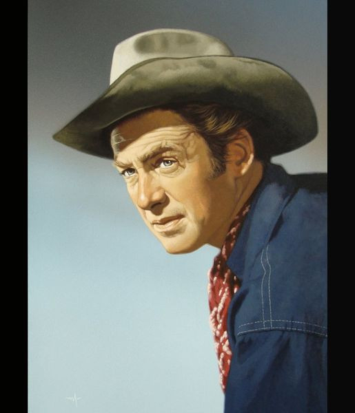 Portrait of James Stewart.