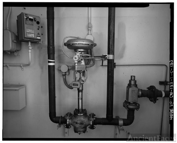 Valve Control Room 137. VALVES ON SOUTH WALL OF LIQUID NITROGEN CONTROL ROOM...