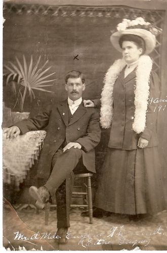 Eugene Theriault & Esther Theriault, 1910