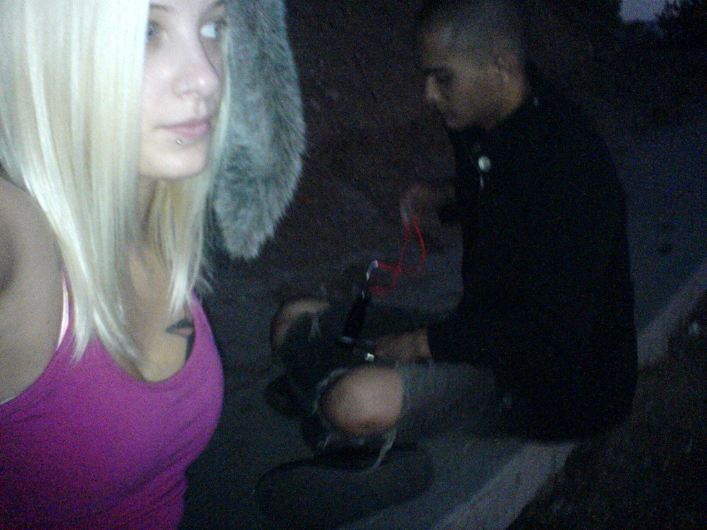 Me and Loy causing trouble with a slingshot