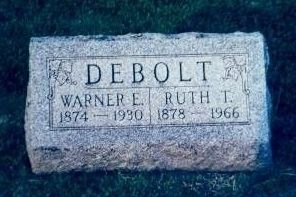 Warner and Ruth Debolt Tombstone