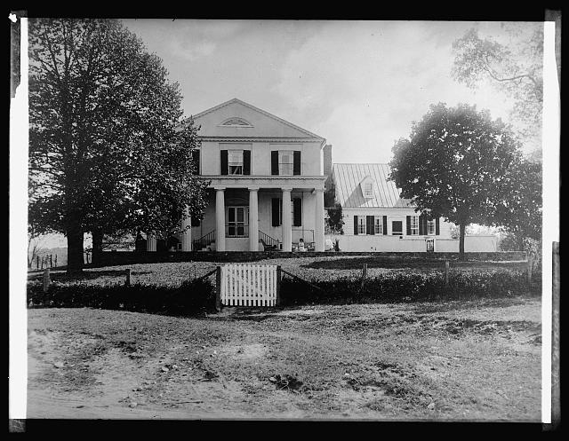 "Oak Hill" Home of Chief Justice Marshall the land on...