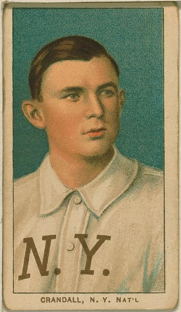 [Doc Crandall, New York Giants, baseball card portrait]