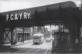 PITTSBURGH "T" IN McKEES ROCK, PENNSYLVANIA