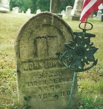 John Lowman's headstone