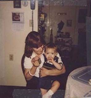 Holding her Grandson