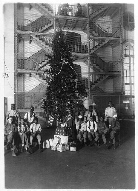 Christmas tree at the District Jail, Washington, D.C. and...