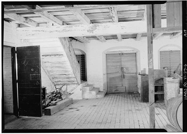 6. BASEMENT, CENTER ROOM, LOOKING SOUTHWEST - Moravian...