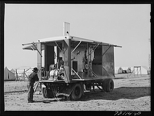 Mobile power unit at the FSA (Farm Security...