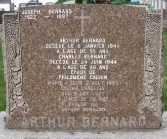 Arthur Bernard Headstone