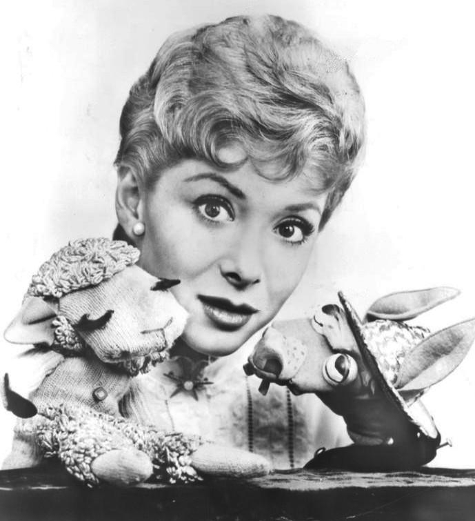 Shari Lewis with Lamb Chop & Charlie Horse