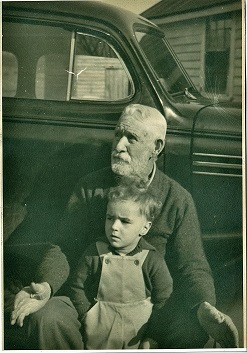 Benjamin McCrickard and great-grandson ca. 1949